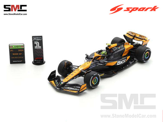 [Pre-Order] McLaren F1 MCL38 #4 Lando Norris Miami GP 2024 1st Career Win 1:43 Spark