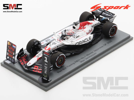 [Pre-Order] Red Bull F1 RB21 #1 Max Verstappen Japanese GP Winner 2025 1:43 Spark S9594