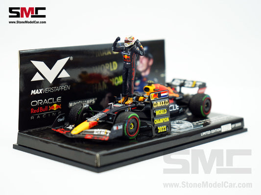 #1 Max Verstappen 2022 World Champion Red Bull F1 RB18 Japan GP 1:43 MINICHAMPS with Figure