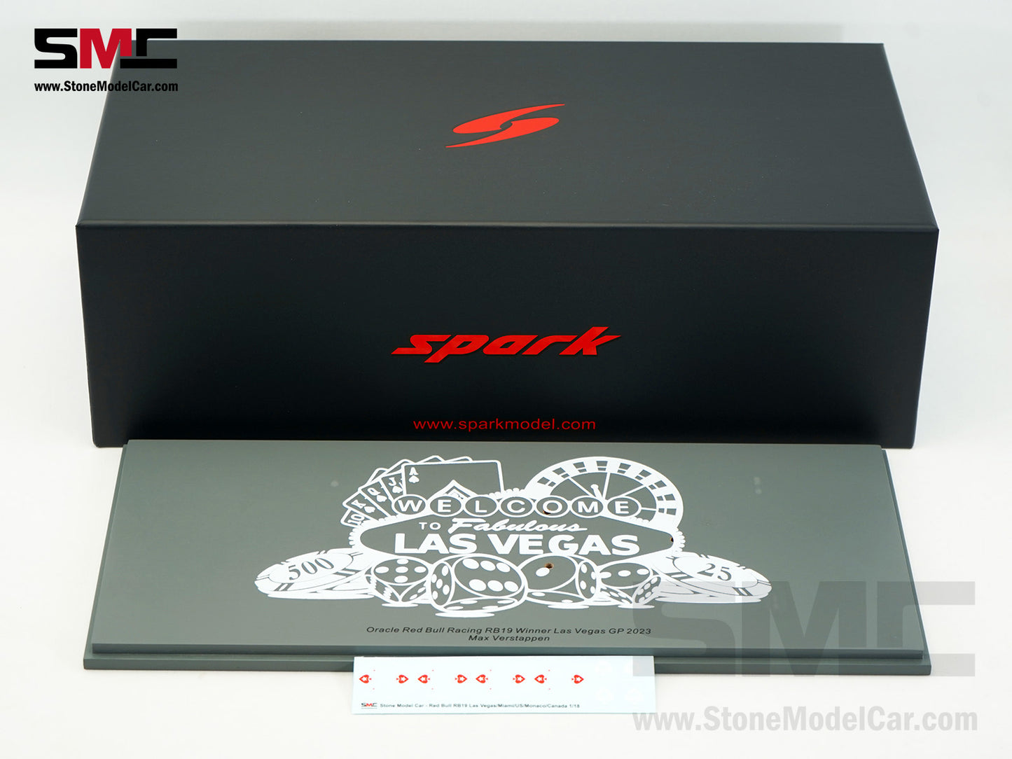 Red Bull F1 RB19 #1 Max Verstappen Winner US Las Vegas GP 2023 World Champion Spark 1:18 18S972