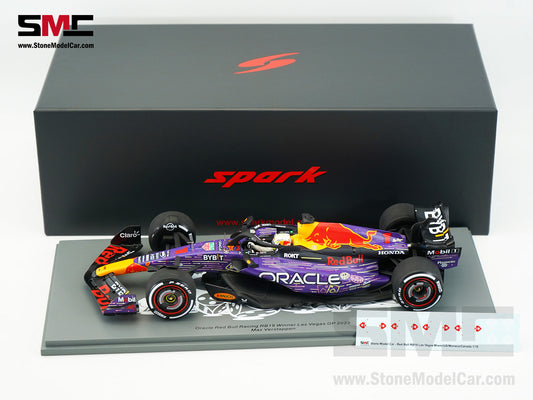 Red Bull F1 RB19 #1 Max Verstappen Winner US Las Vegas GP 2023 World Champion Spark 1:18 18S972
