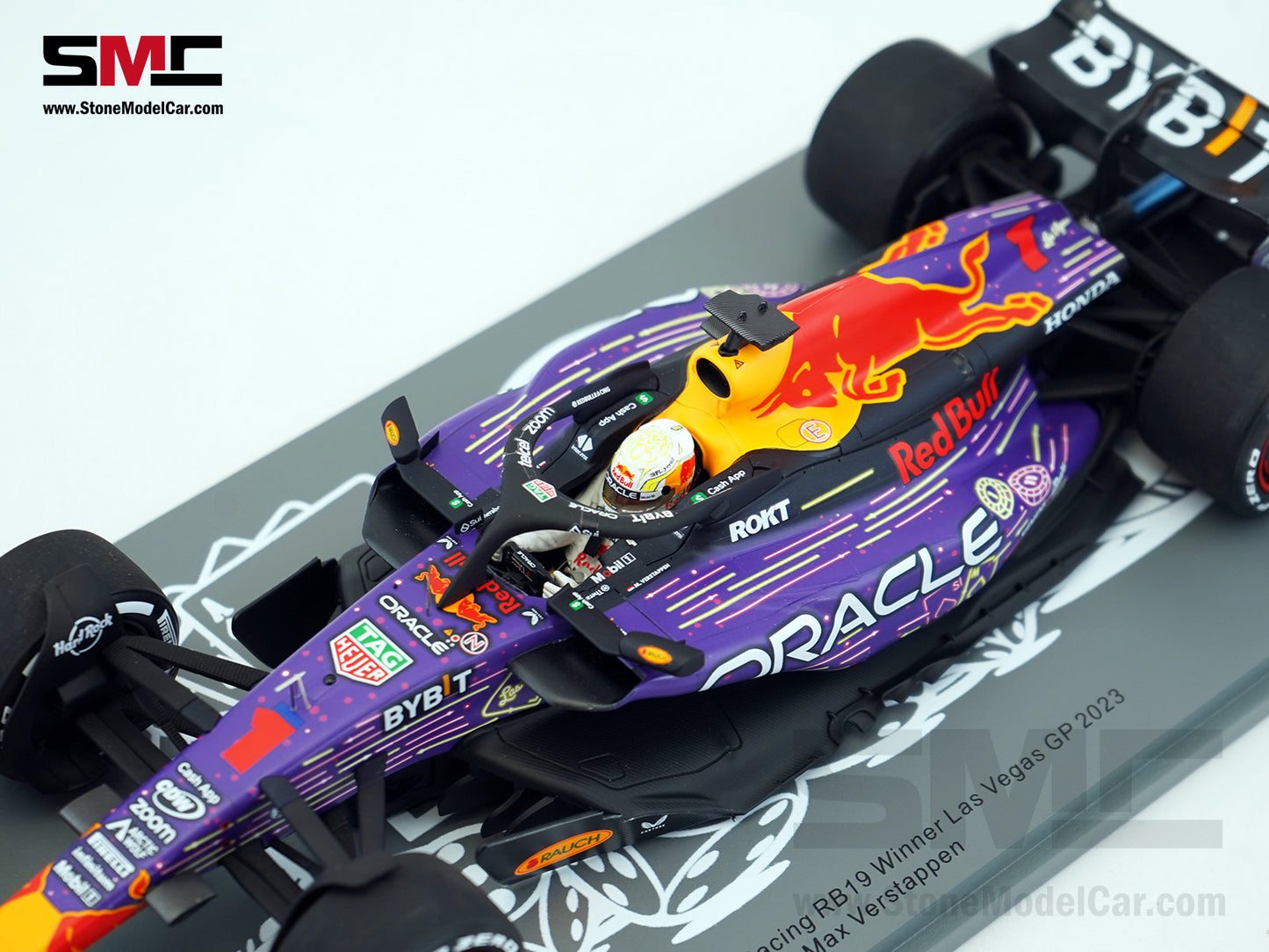 Red Bull F1 RB19 #1 Max Verstappen Winner US Las Vegas GP 2023 World Champion Spark 1:18 18S972