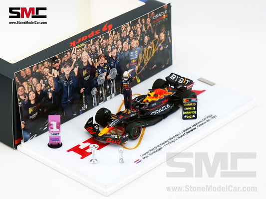 Red Bull F1 RB18 #1 Max Verstappen Japan GP Winner 2022 World Champion Spark 1:43 Figure Special
