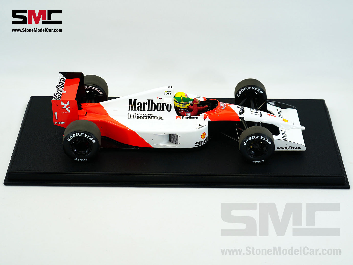Mclaren F1 MP4/6 #1 Ayrton Senna Brazil GP 1991 World Champion with Driver 1:12 GP REPLICAS with Decal