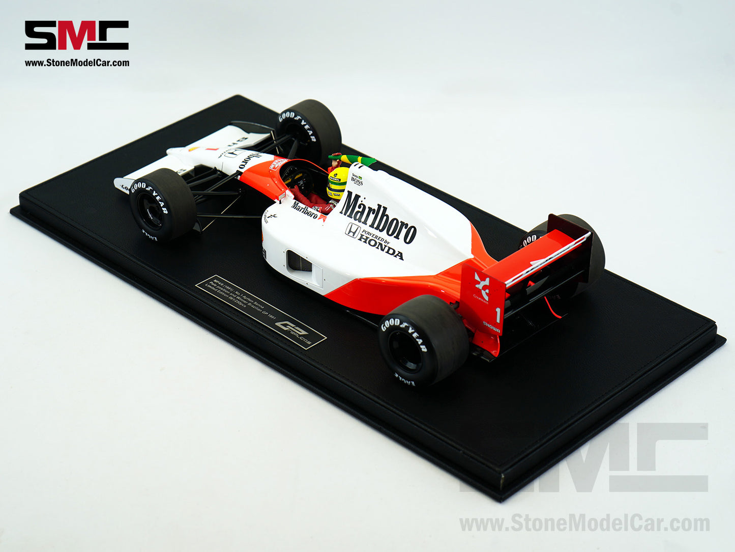 Mclaren F1 MP4/6 #1 Ayrton Senna Brazil GP 1991 World Champion with Driver 1:12 GP REPLICAS with Decal