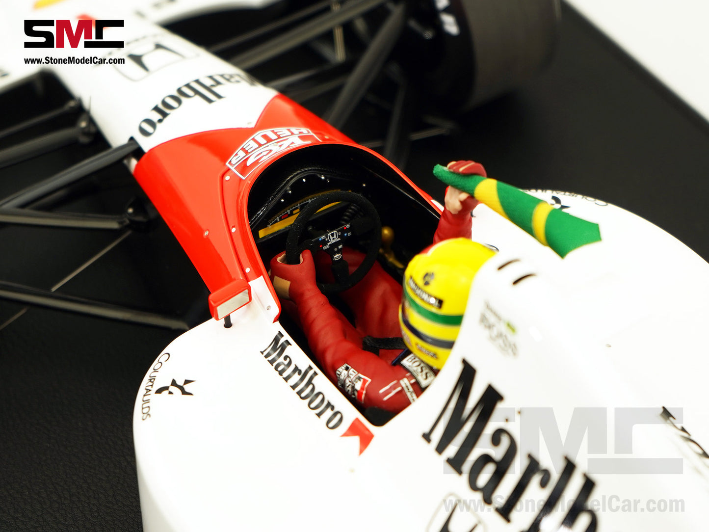 Mclaren F1 MP4/6 #1 Ayrton Senna Brazil GP 1991 World Champion with Driver 1:12 GP REPLICAS with Decal