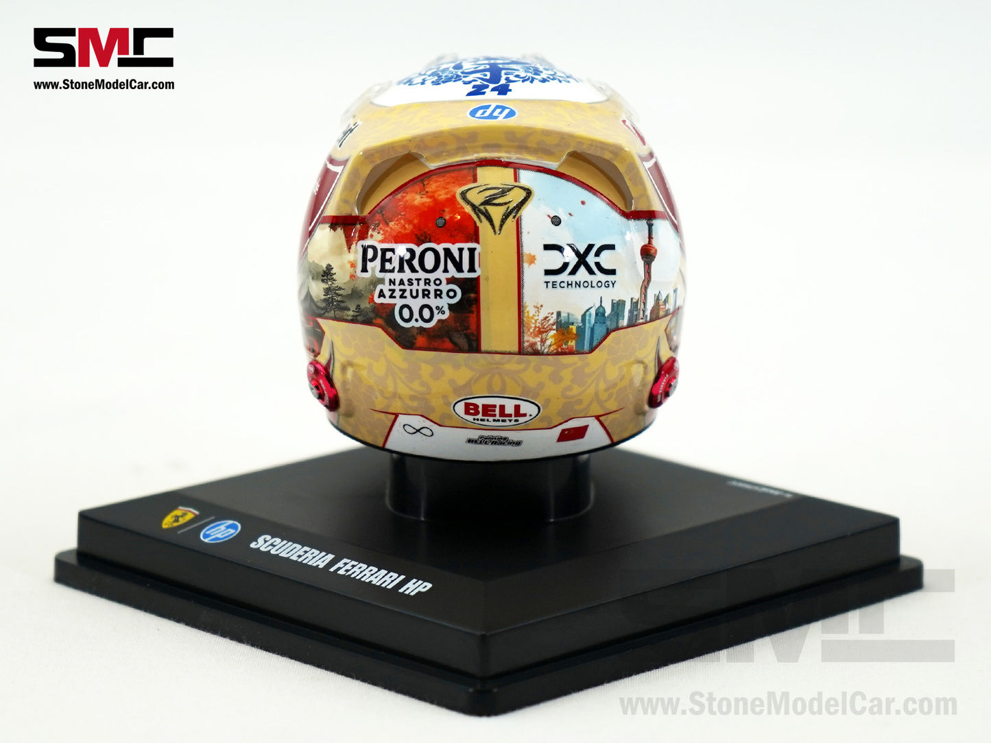 Ferrari HP F1 SF-25 #24 Zhou Guanyu Season 2025 Looksmart 1:5 BELL Helmet