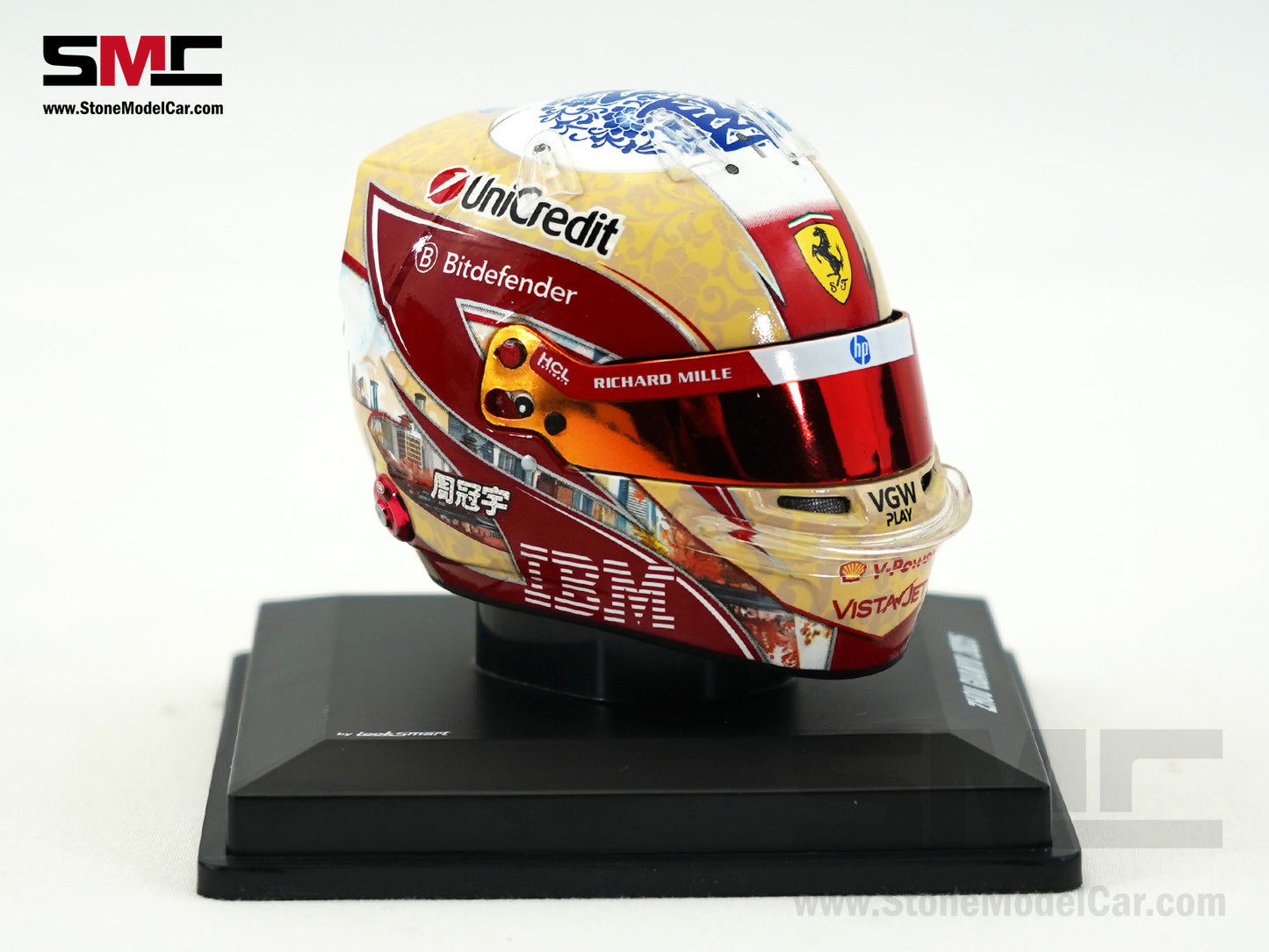 Ferrari HP F1 SF-25 #24 Zhou Guanyu Season 2025 Looksmart 1:5 BELL Helmet