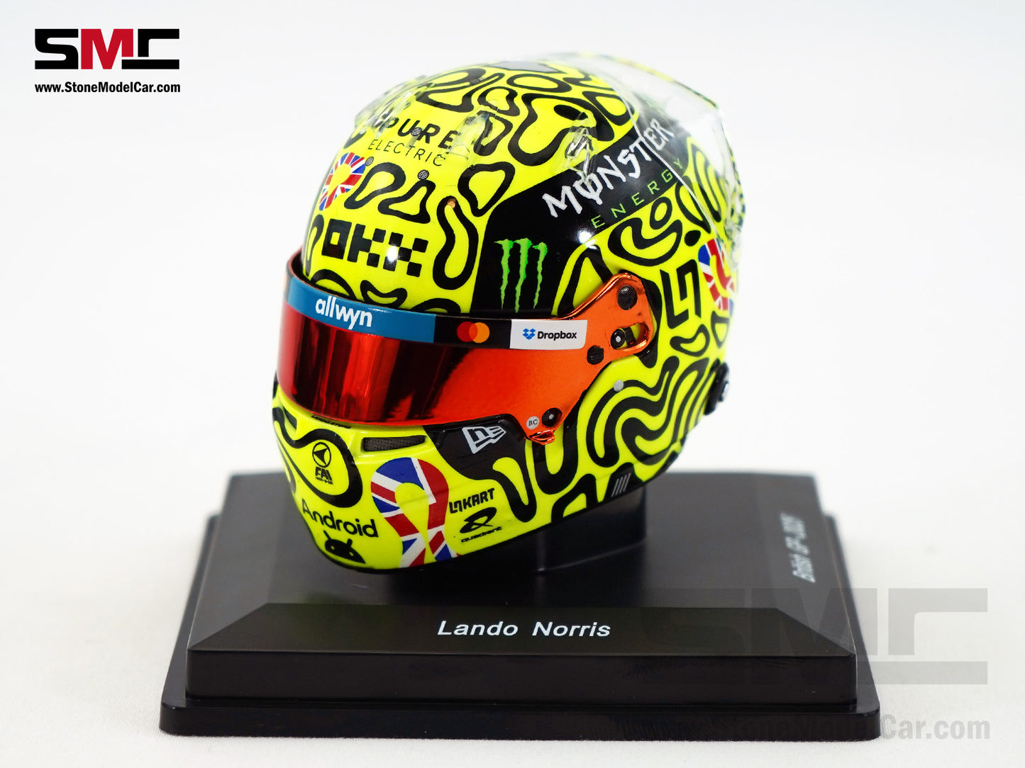 McLaren F1 MCL39 #4 Lando Norris British GP Winner 2025 World Champion Spark 1:5 Helmet