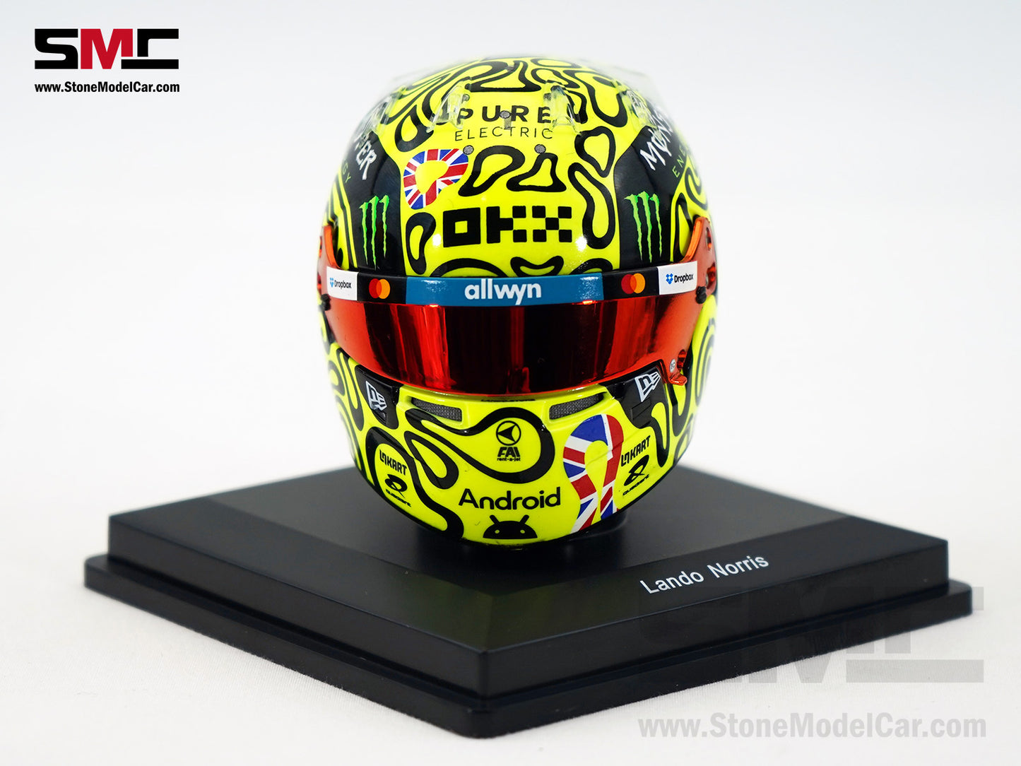 McLaren F1 MCL39 #4 Lando Norris British GP Winner 2025 World Champion Spark 1:5 Helmet