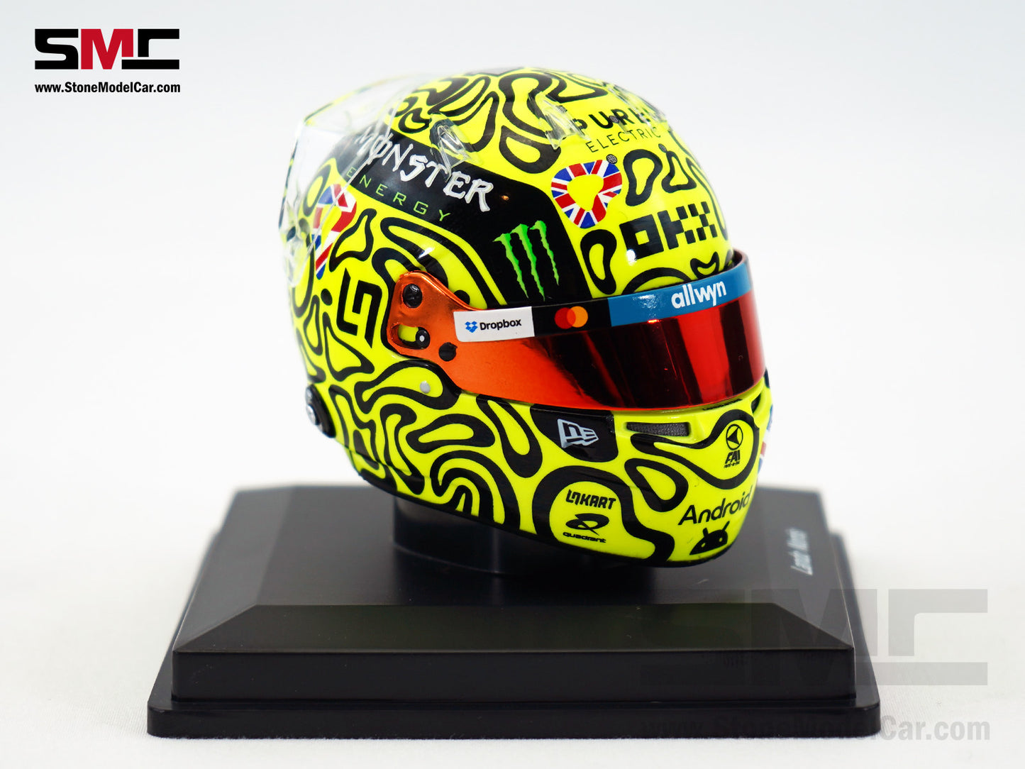 McLaren F1 MCL39 #4 Lando Norris British GP Winner 2025 World Champion Spark 1:5 Helmet