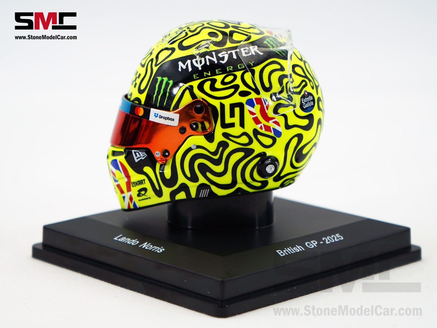 McLaren F1 MCL39 #4 Lando Norris British GP Winner 2025 World Champion Spark 1:5 Helmet