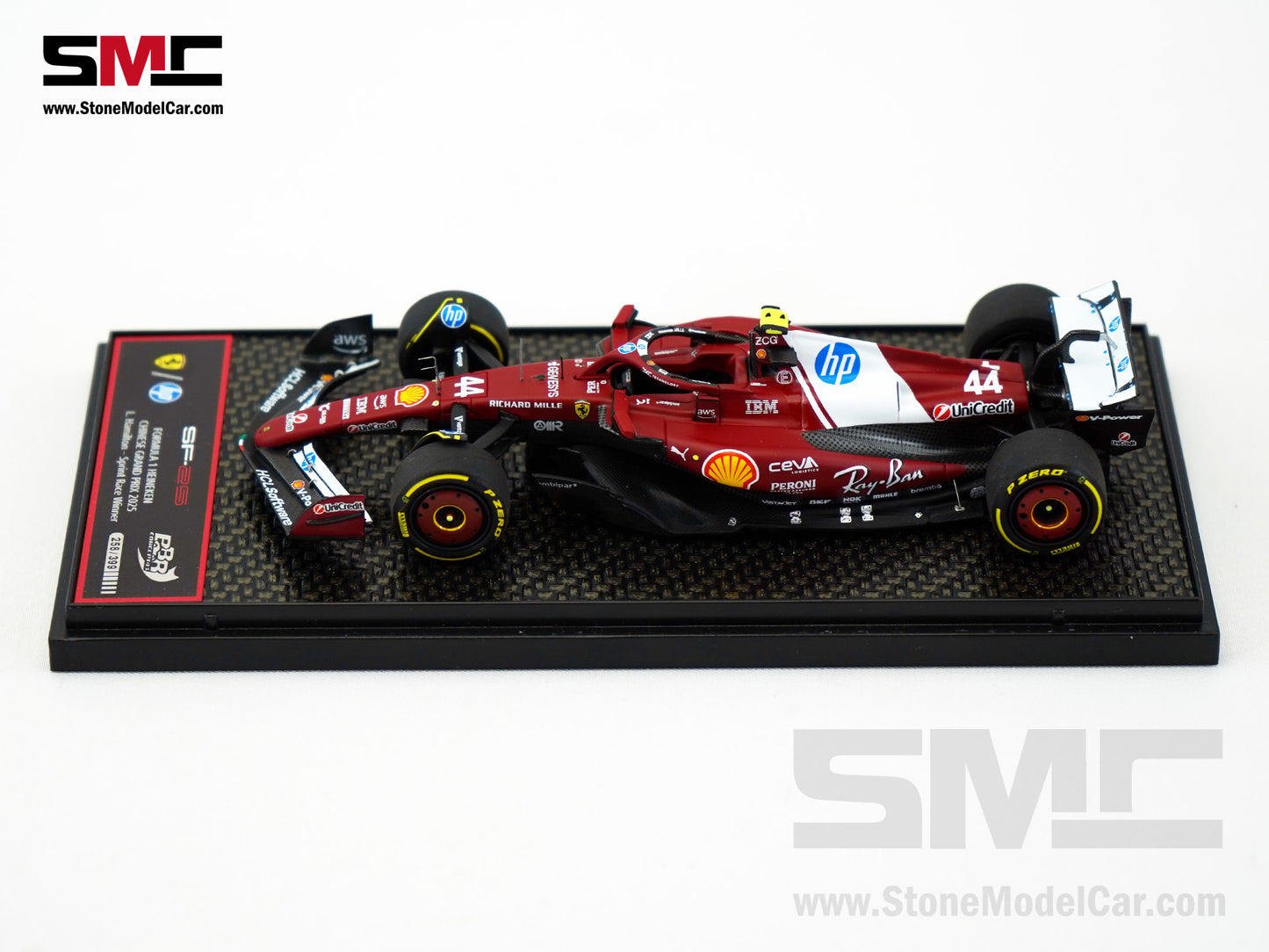 Ferrari F1 SF-25 #44 Lewis Hamilton Chinese GP Sprint Winner 2025 BBR 1:43 BBRC321A44