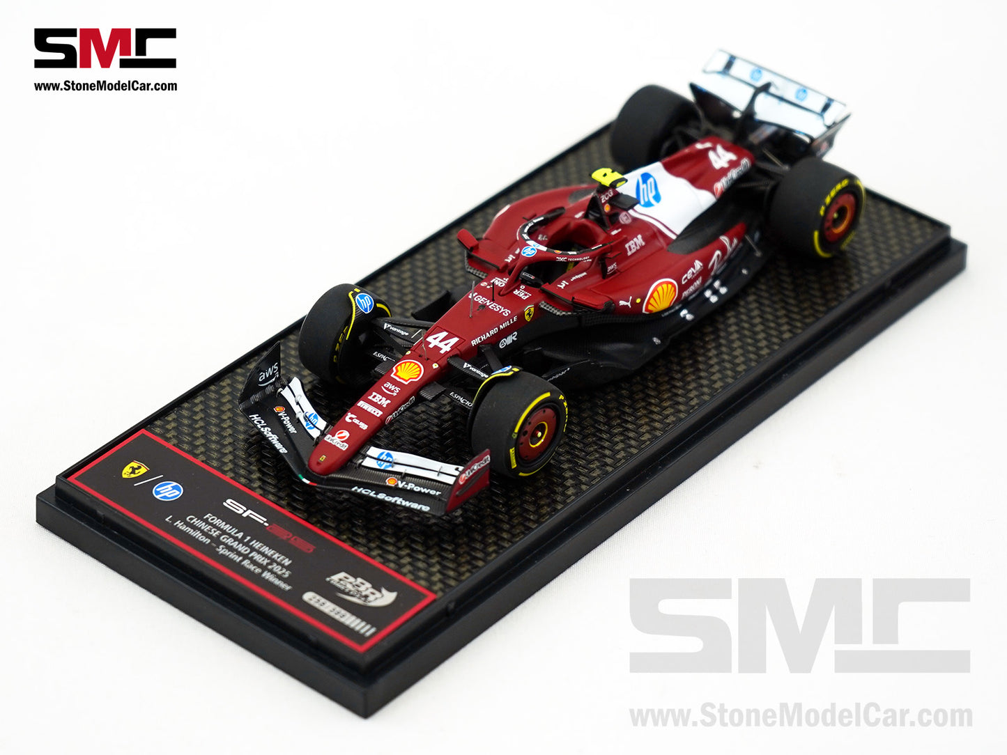 Ferrari F1 SF-25 #44 Lewis Hamilton Chinese GP Sprint Winner 2025 BBR 1:43 BBRC321A44