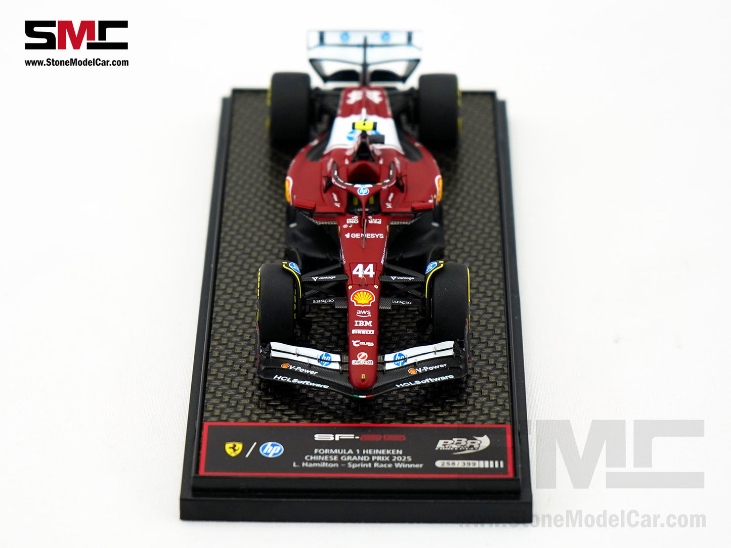 Ferrari F1 SF-25 #44 Lewis Hamilton Chinese GP Sprint Winner 2025 BBR 1:43 BBRC321A44