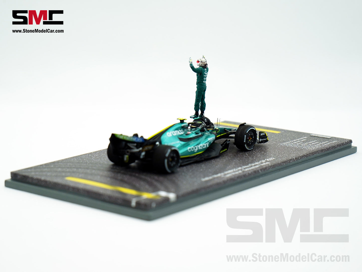 Aston Martin F1 AMR22 #5 Sebastian Vettel Abu Dhabi GP Last Race 2022 1:43 Spark with Figure