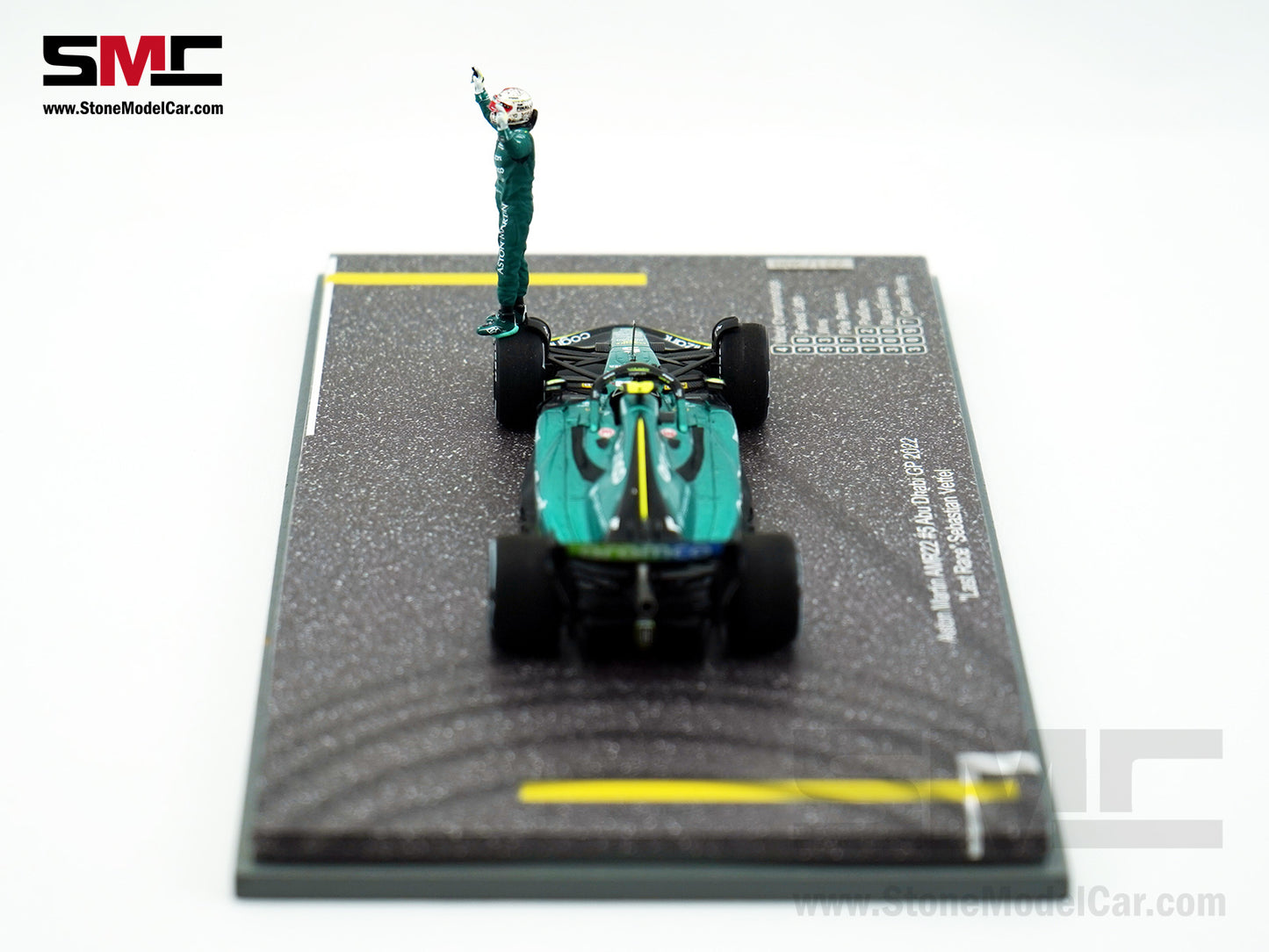 Aston Martin F1 AMR22 #5 Sebastian Vettel Abu Dhabi GP Last Race 2022 1:43 Spark with Figure