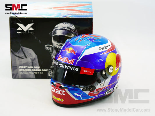 Red Bull F1 RB12 #33 Max Verstappen 1st Career Win Spanish GP 2016 Arai 1:2 Miniature Helmet