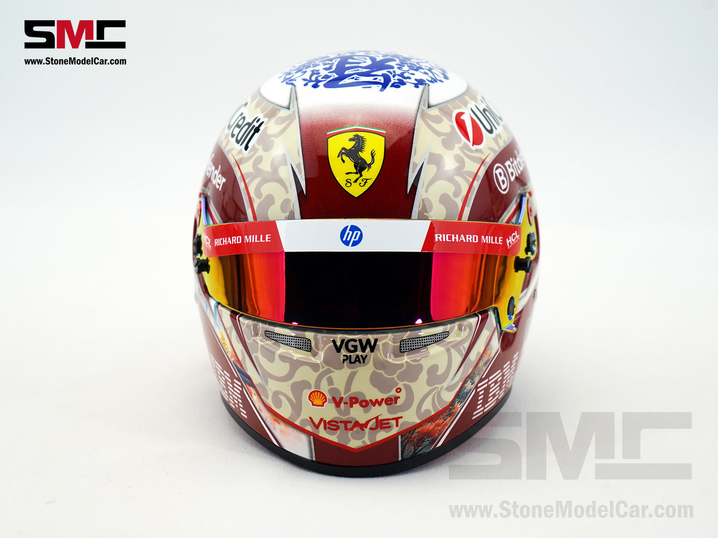 Ferrari HP F1 SF-25 #24 Zhou Guanyu Test Driver Season 2025 BELL 1:2 Miniature Helmet