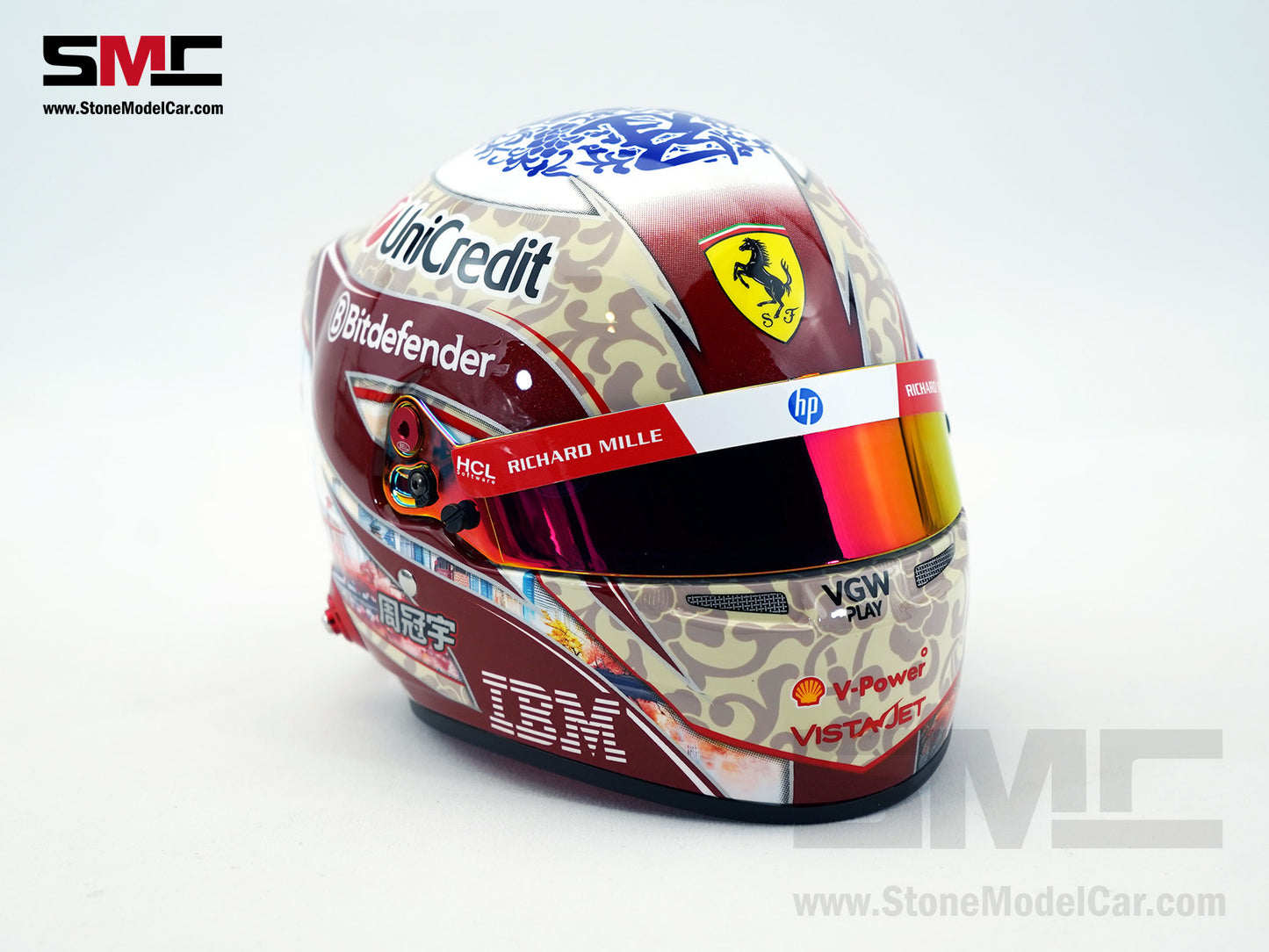 Ferrari HP F1 SF-25 #24 Zhou Guanyu Test Driver Season 2025 BELL 1:2 Miniature Helmet