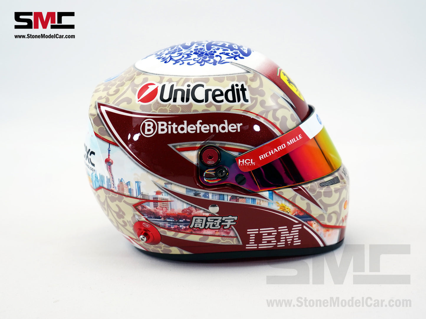 Ferrari HP F1 SF-25 #24 Zhou Guanyu Test Driver Season 2025 BELL 1:2 Miniature Helmet