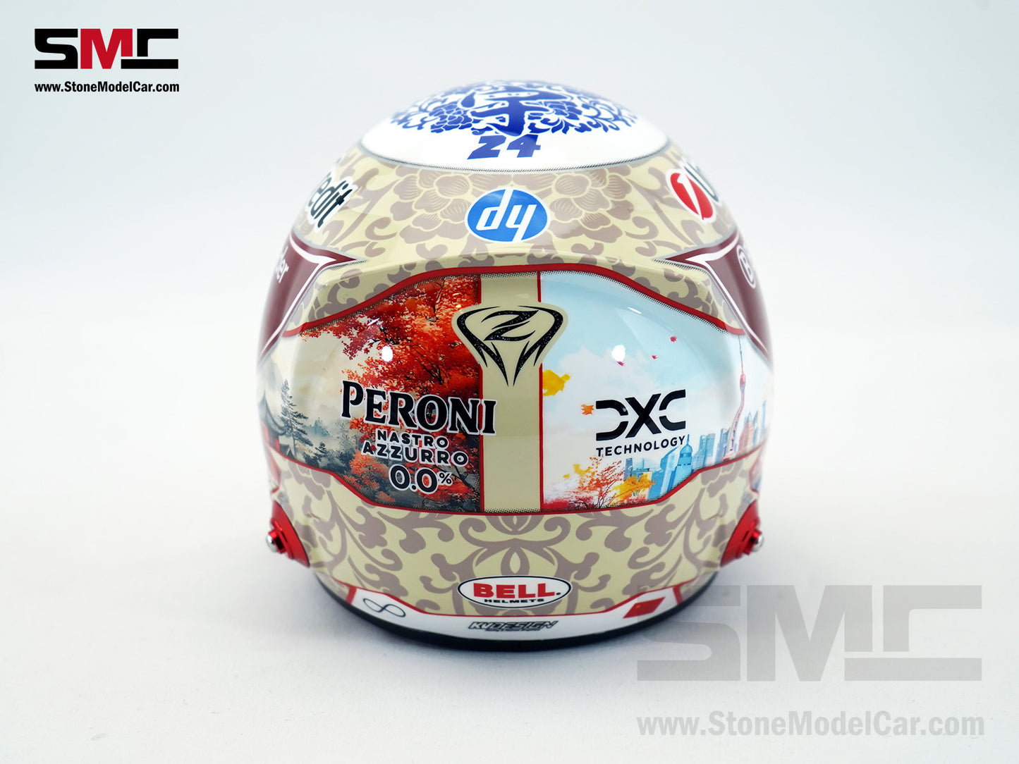 Ferrari HP F1 SF-25 #24 Zhou Guanyu Test Driver Season 2025 BELL 1:2 Miniature Helmet