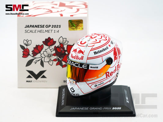 Red Bull F1 RB21 #1 Max Verstappen Japan GP 2025 Special Livery Schuberth 1:4 Miniature Helmet