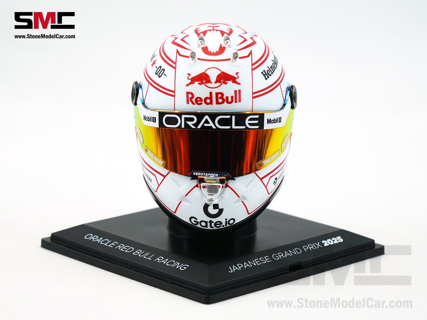 Red Bull F1 RB21 #1 Max Verstappen Japan GP 2025 Special Livery Schuberth 1:4 Miniature Helmet