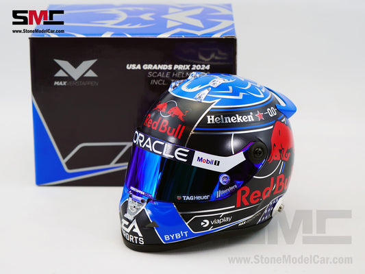 Red Bull F1 RB20 #1 Max Verstappen Las Vegas 2024 World Champion Schuberth 1:2 Miniature Helmet