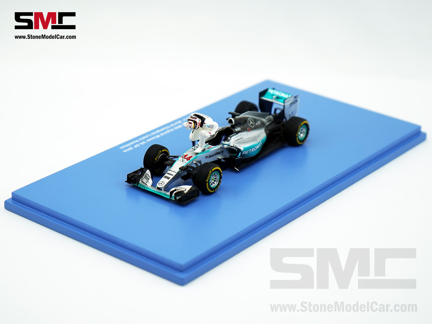 2015 3x World Champion Mercedes F1 W06 #44 Lewis Hamilton US GP 1:43 Spark Special Figure Edition