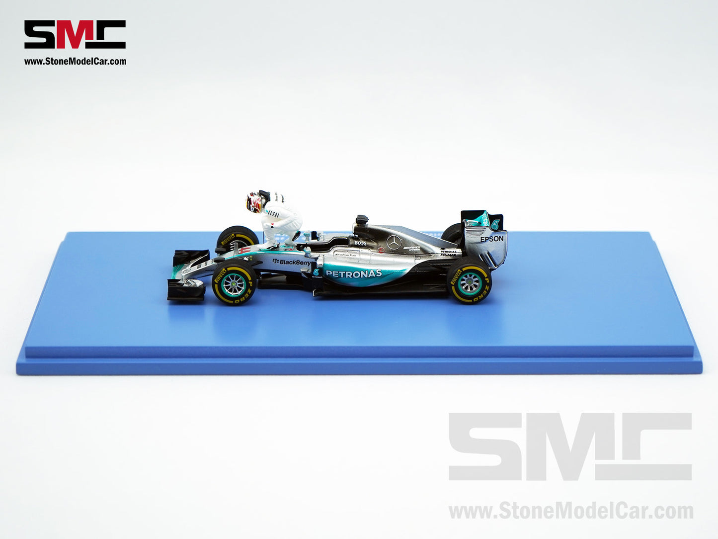 2015 3x World Champion Mercedes F1 W06 #44 Lewis Hamilton US GP 1:43 Spark Special Figure Edition