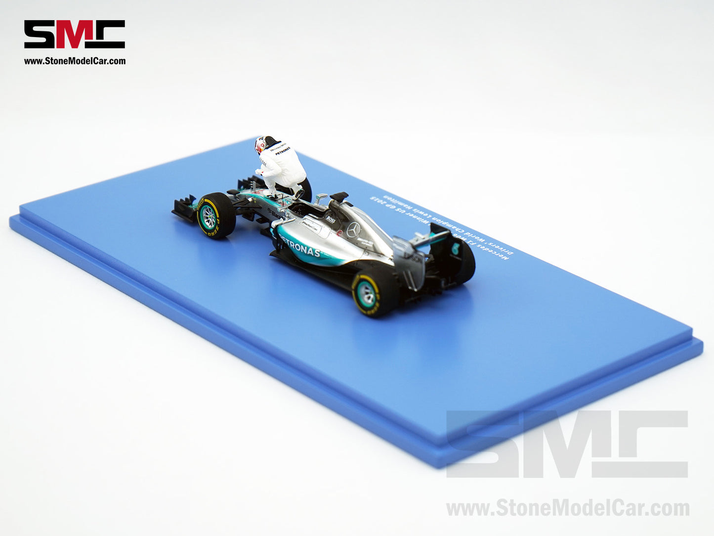 2015 3x World Champion Mercedes F1 W06 #44 Lewis Hamilton US GP 1:43 Spark Special Figure Edition