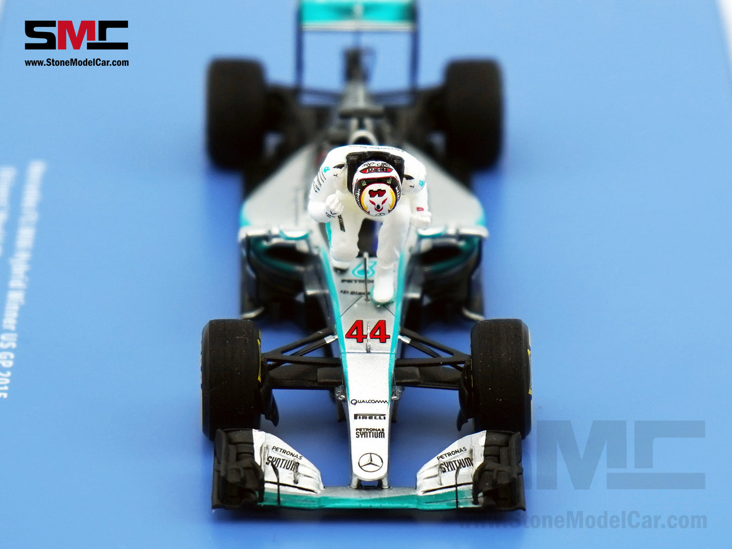 2015 3x World Champion Mercedes F1 W06 #44 Lewis Hamilton US GP 1:43 Spark Special Figure Edition