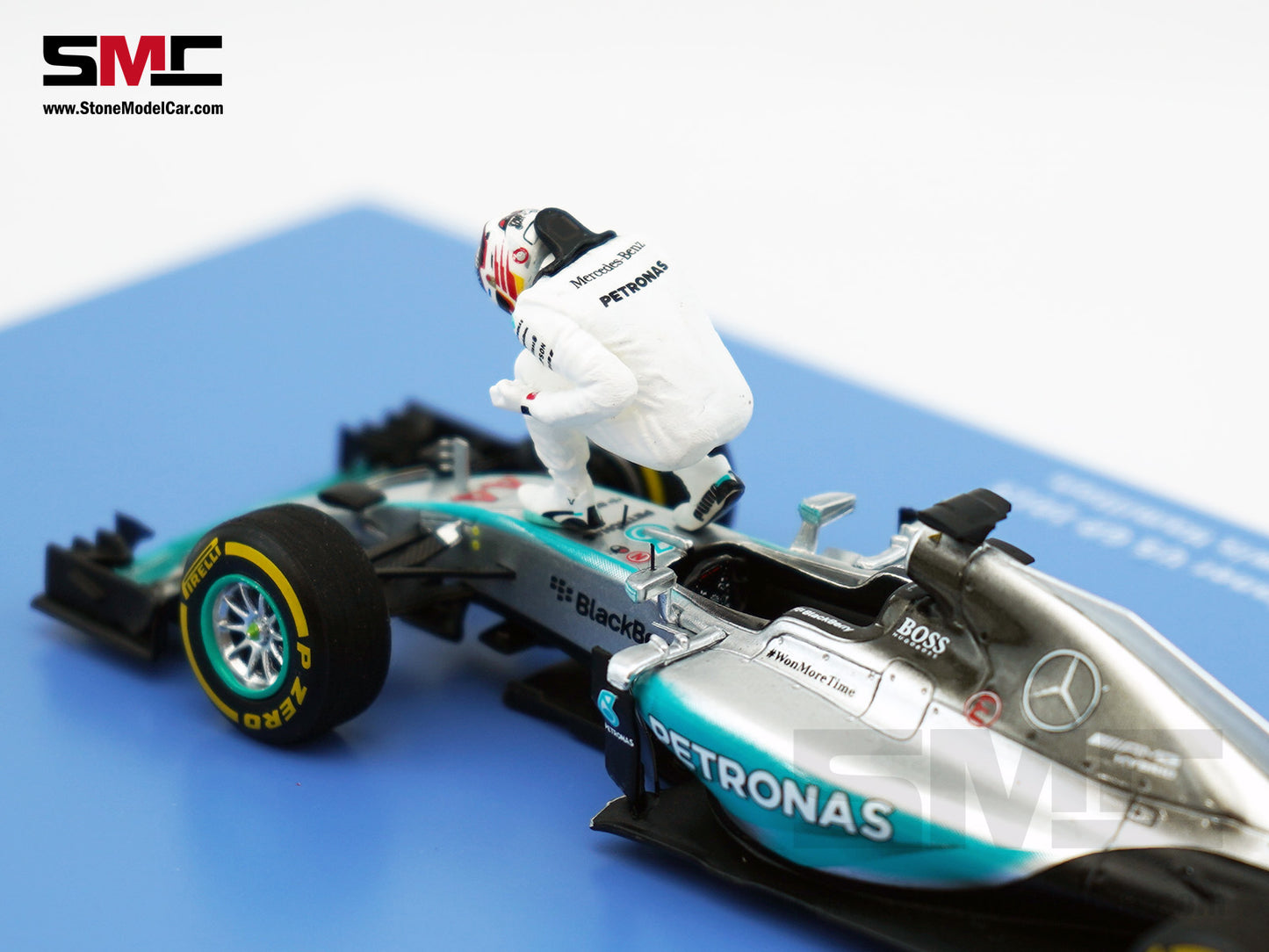 2015 3x World Champion Mercedes F1 W06 #44 Lewis Hamilton US GP 1:43 Spark Special Figure Edition