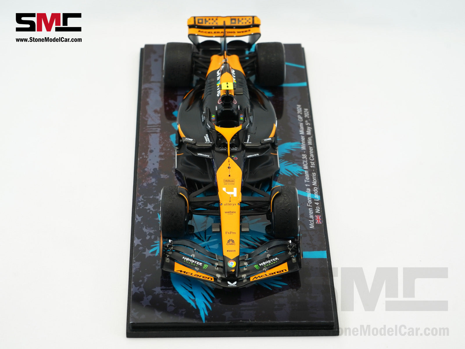McLaren F1 MCL38 #4 Lando Norris Miami GP 2024 1st Career Win 1:18