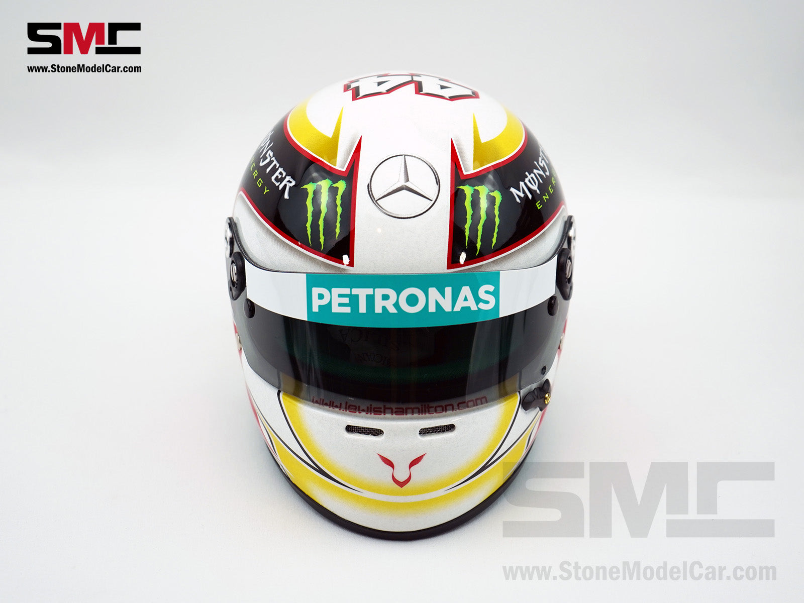 Mercedes AMG F1 W05 #44 Lewis Hamilton 2014 2x World Champion 1:2 Arai – Stone Model