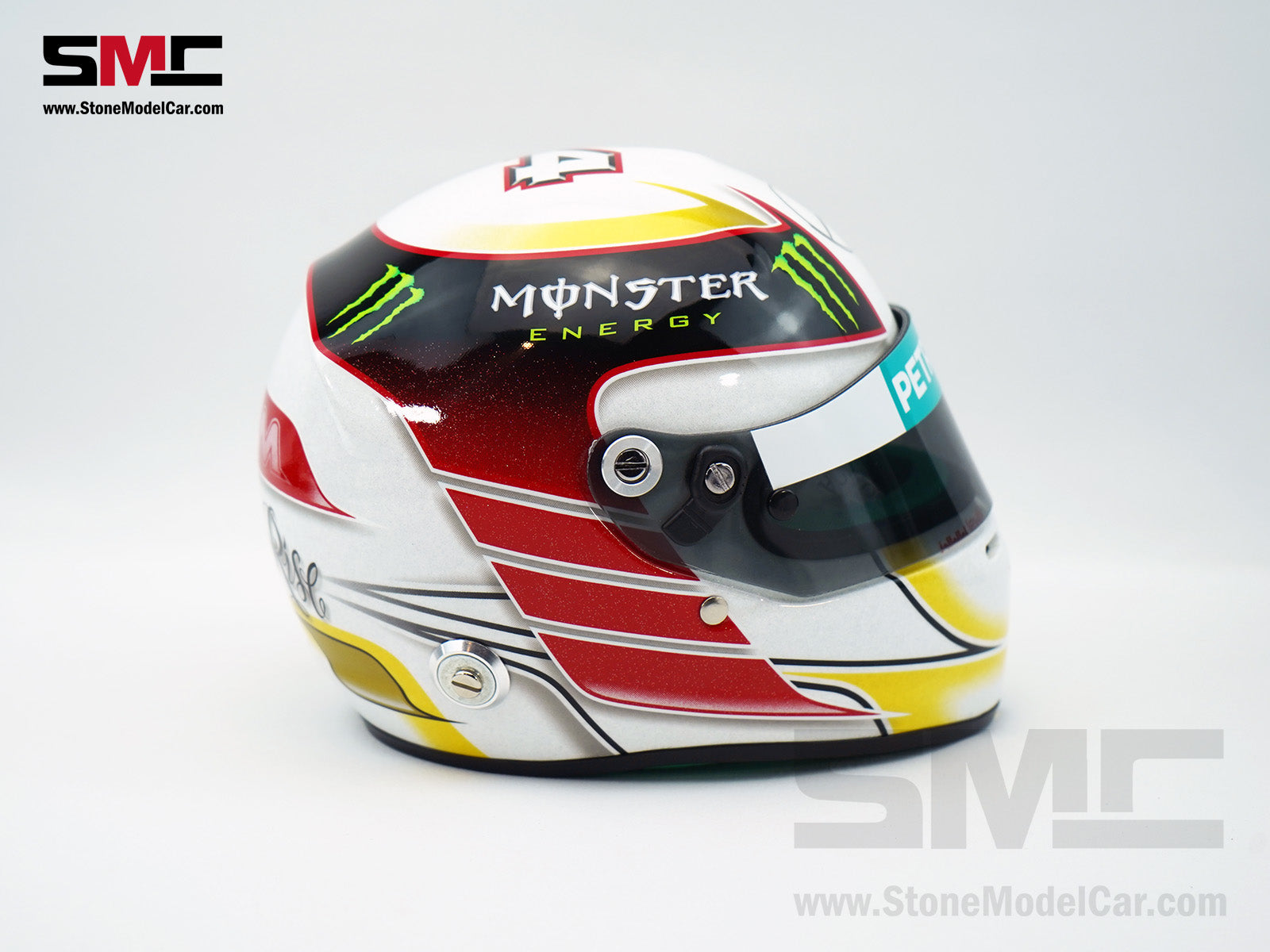 Mercedes AMG F1 W05 #44 Lewis Hamilton 2014 2x World Champion 1:2 Arai – Stone Model