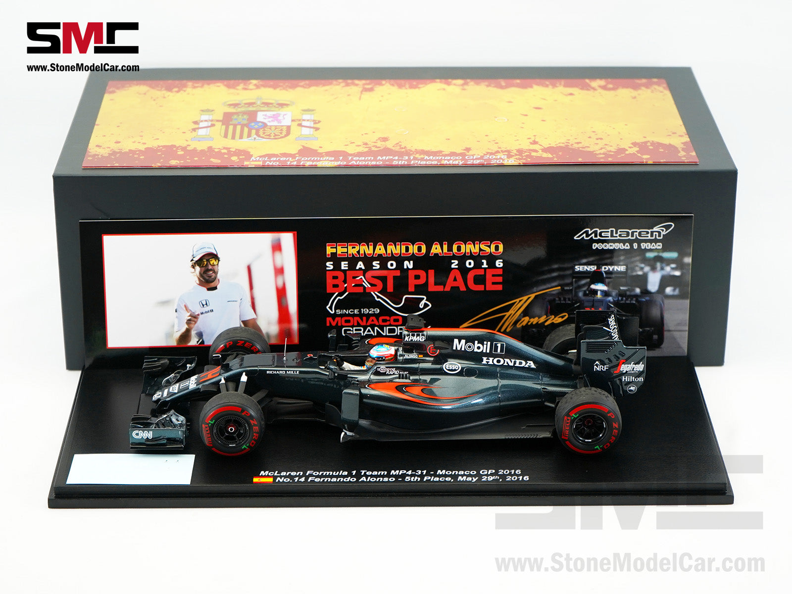 McLaren F1 MP4-31 #14 Fernando Alonso Monaco GP 2016 5th Place 1