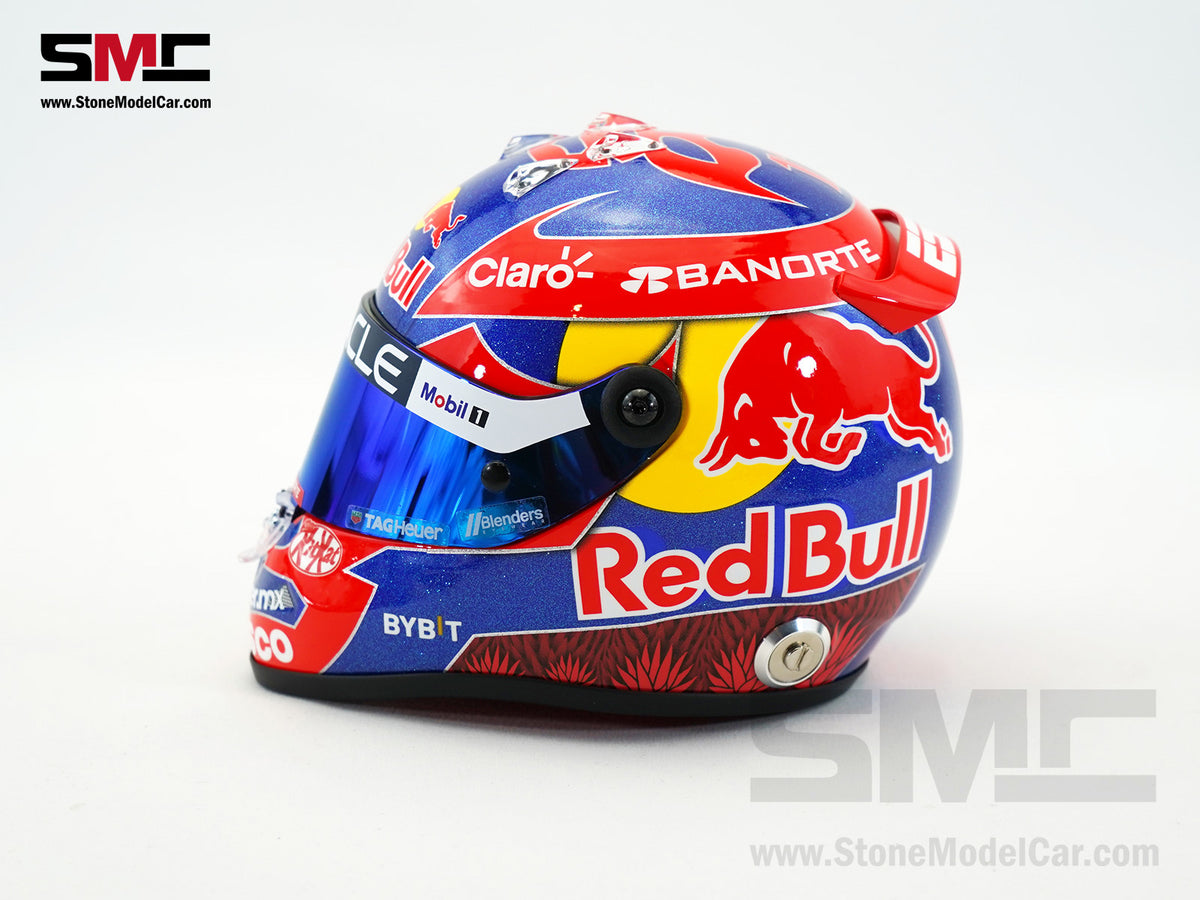 Red Bull F1 RB20 #11 Sergio Perez Mexico GP 2024 Home Race 1:2 Miniature Helmet Schuberth