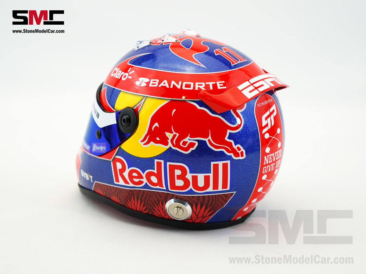 Red Bull F1 RB20 #11 Sergio Perez Mexico GP 2024 Home Race 1:2 Miniature Helmet Schuberth