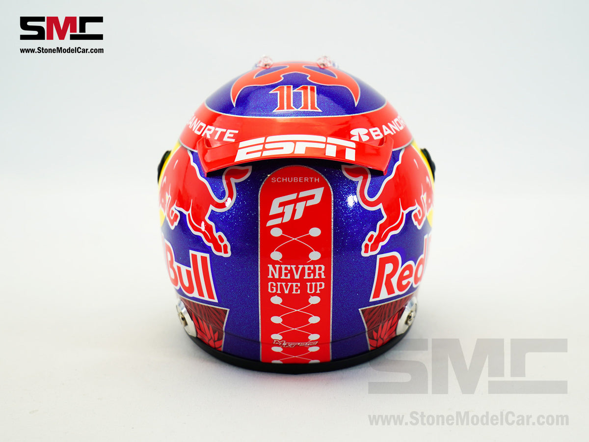Red Bull F1 RB20 #11 Sergio Perez Mexico GP 2024 Home Race 1:2 Miniature Helmet Schuberth