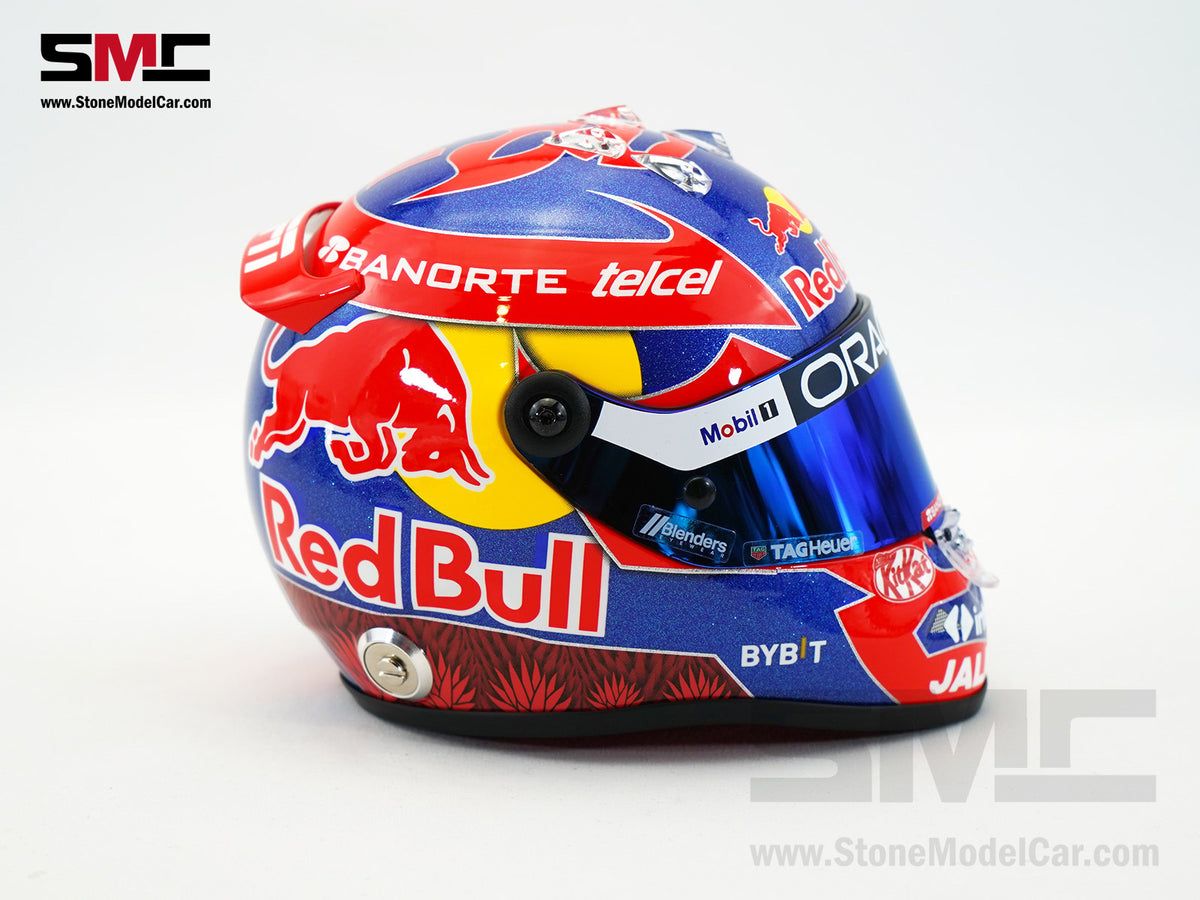 Red Bull F1 RB20 #11 Sergio Perez Mexico GP 2024 Home Race 1:2 Miniature Helmet Schuberth