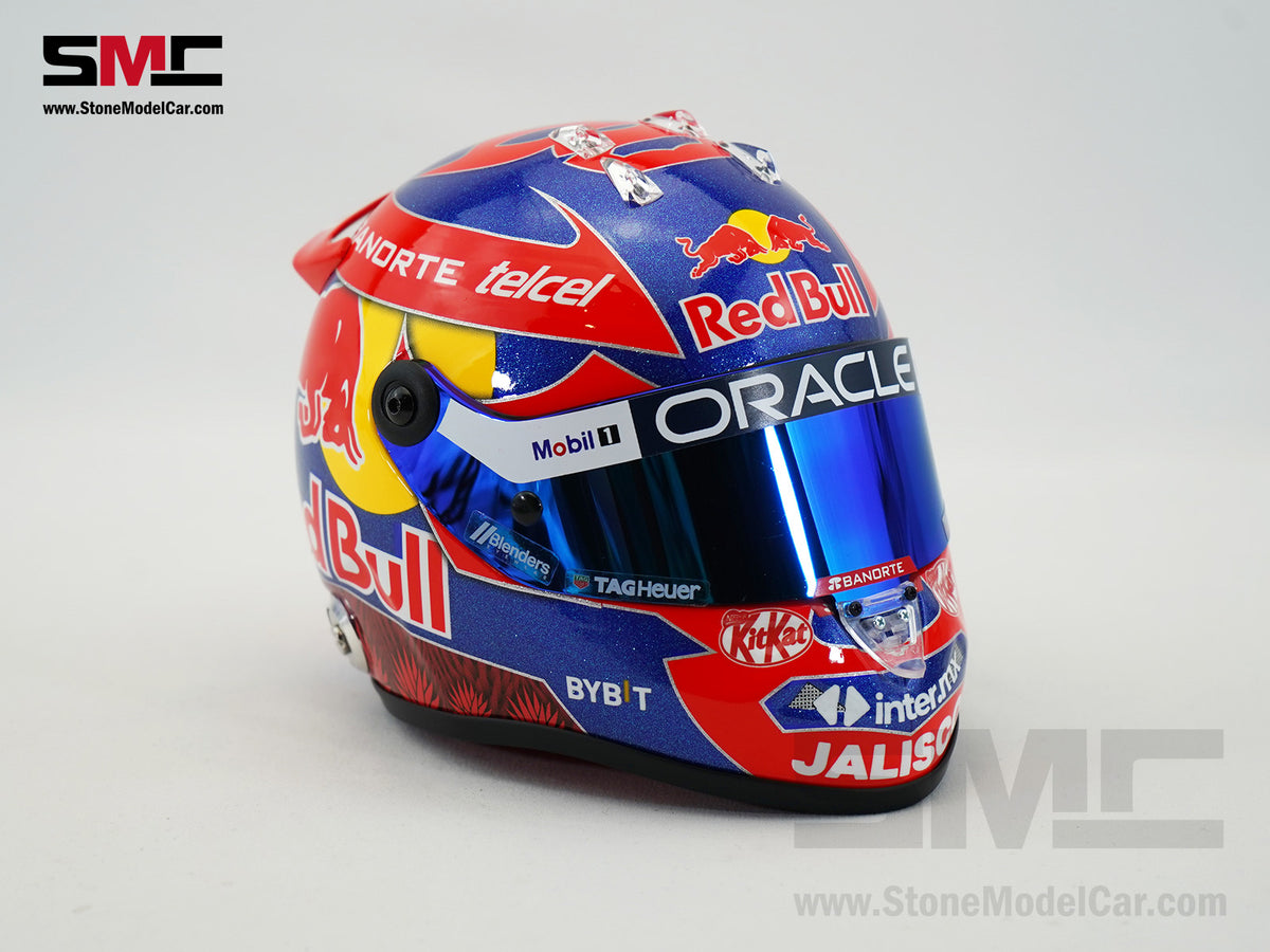 Red Bull F1 RB20 #11 Sergio Perez Mexico GP 2024 Home Race 1:2 Miniature Helmet Schuberth