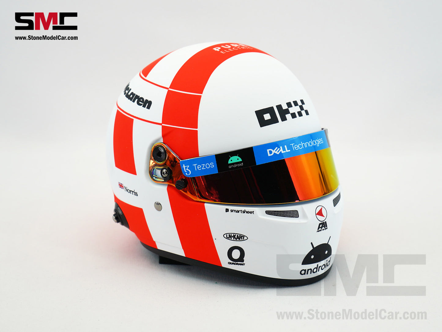 McLaren F1 MCL60 #4 Lando Norris 9th Monaco GP 2023 Special Livery BELL 1:2 Miniature Helmet
