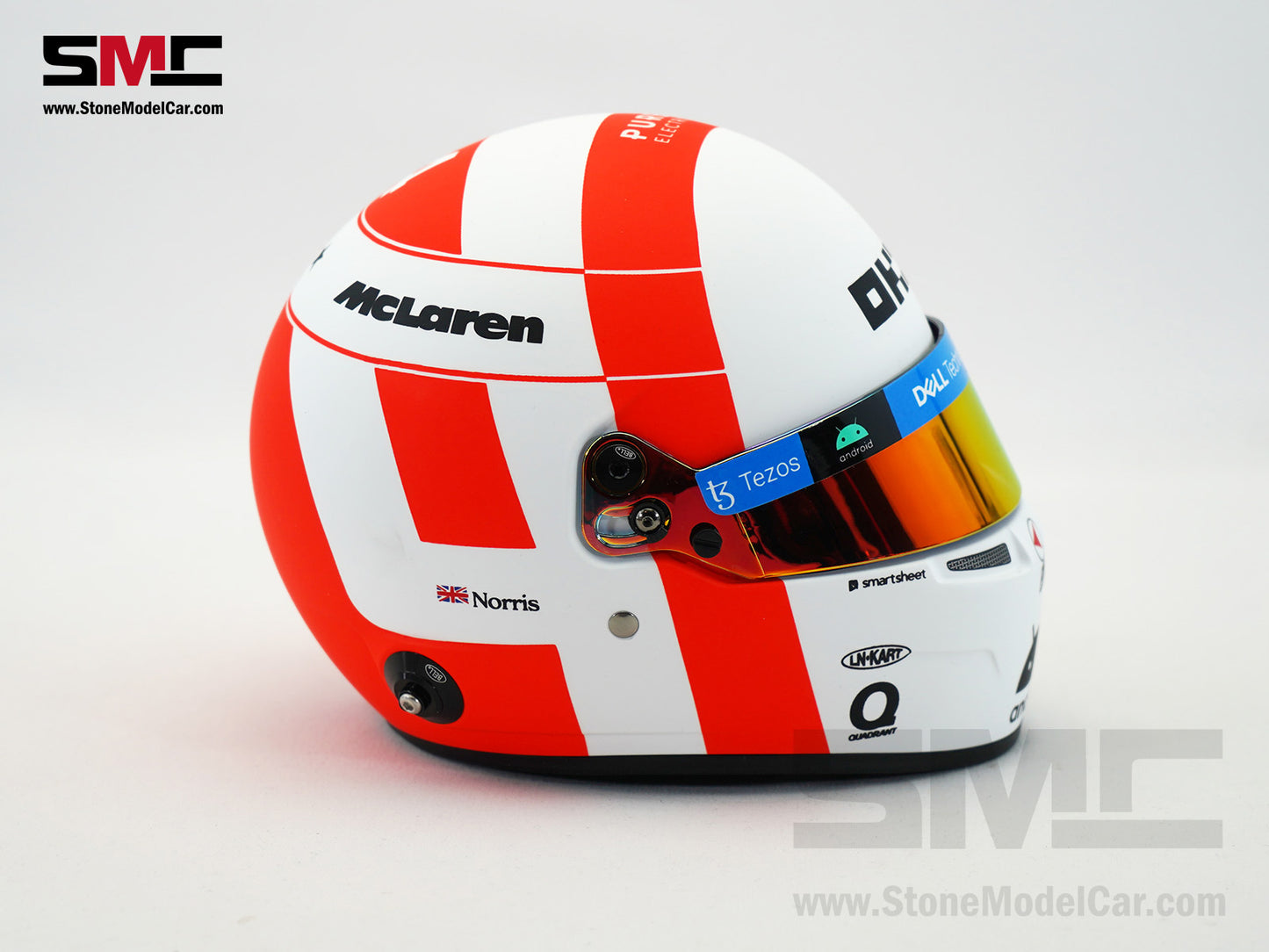 McLaren F1 MCL60 #4 Lando Norris 9th Monaco GP 2023 Special Livery BELL 1:2 Miniature Helmet
