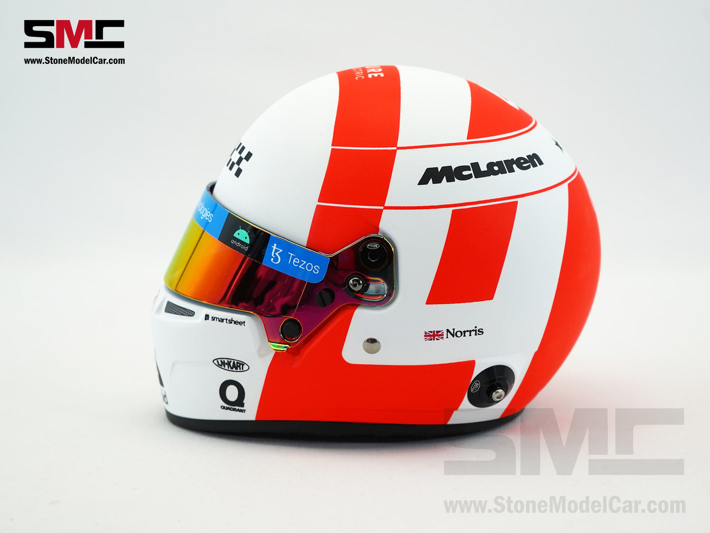 McLaren F1 MCL60 #4 Lando Norris 9th Monaco GP 2023 Special Livery BELL 1:2 Miniature Helmet