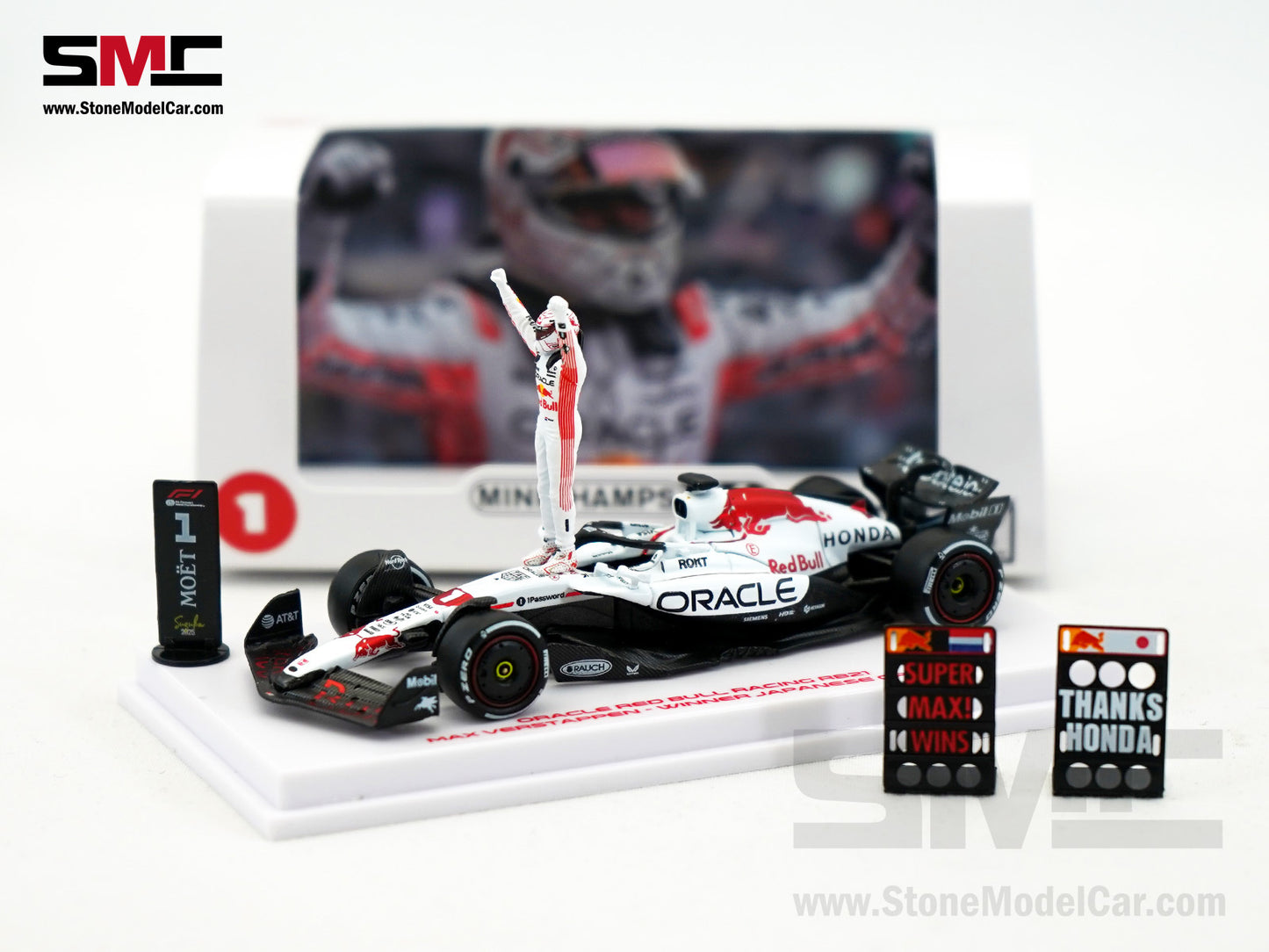 Red Bull F1 RB21 #1 Max Verstappen Japanese GP Winner 2025 1:64 MINICHAMPS CLDC Edition