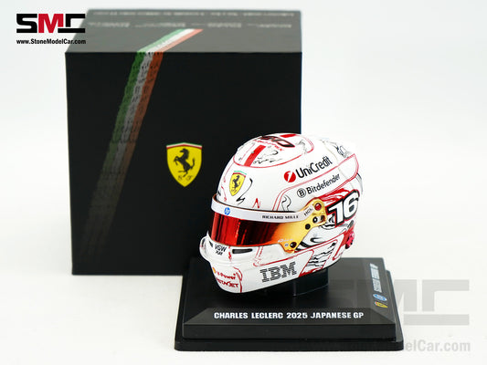Ferrari HP F1 SF-25 #16 Charles Leclerc Japanese GP 2025 Looksamrt 1:5 BELL Helmet