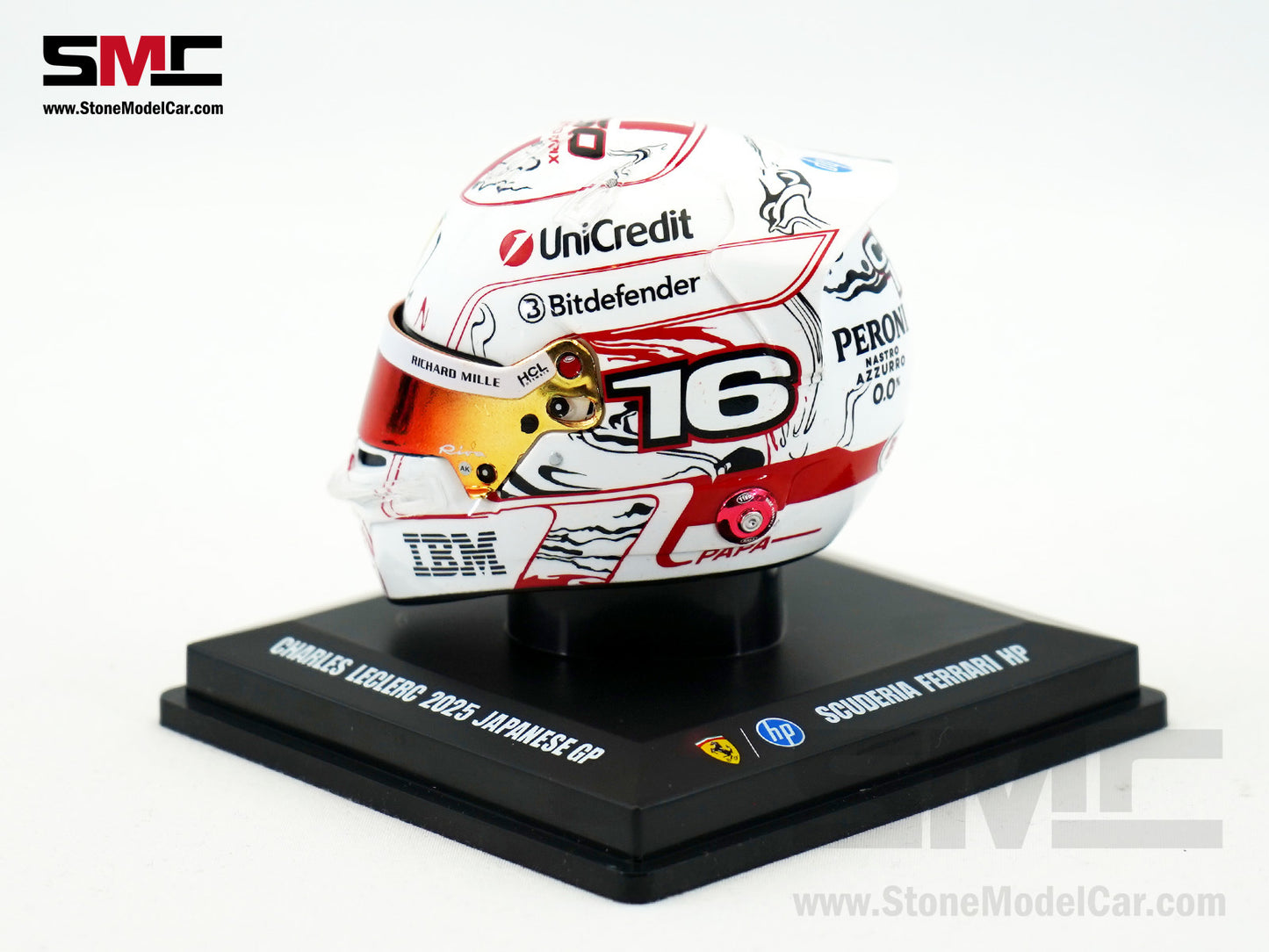 Ferrari HP F1 SF-25 #16 Charles Leclerc Japanese GP 2025 Looksmart 1:5 BELL Helmet