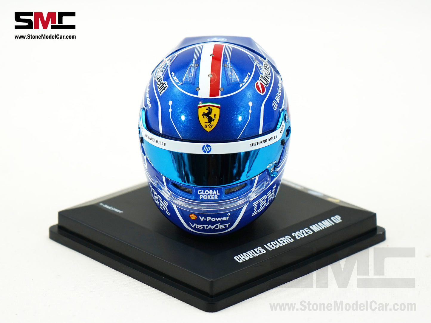 Ferrari HP F1 SF-25 #16 Charles Leclerc Miami GP 2025 Looksmart 1:5 BELL Helmet